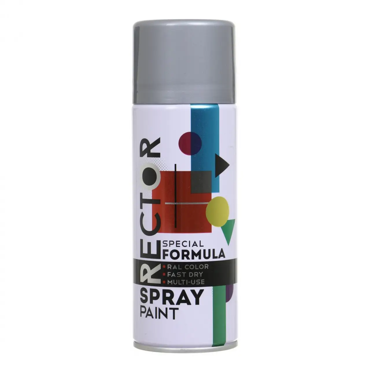 Емаль RECTOR універсальна 9006 сріблястий, в аер. упаковці, 400 мл